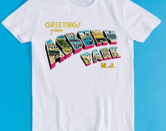Greetings From Asbury Park NJ 70s Rock Meme Cult Music Unisex Men Women Cool Gift Tee T Shirt K549