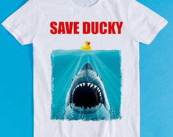 Save Ducky Parody Meme Funny Style Cult Movie Music Gift Tee T Shirt K650