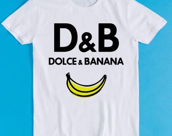 T-shirt Humour Banane - Parodie Logo - Coton - Manches Courtes - Neuf Avec étiquettes