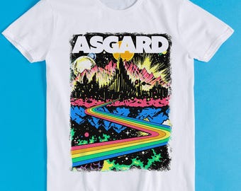 Welcome to Asgard Home of the Gods Odin Poster Thor Loki  Meme Gift Funny Tee Style Unisex Gamer Cult Movie Music T Shirt K418