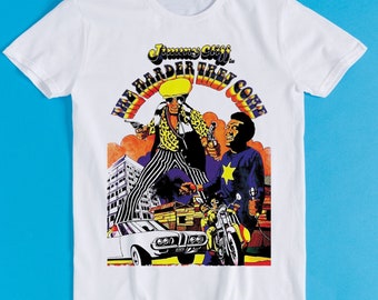 The Harder They Come Poster 70s Jimmy Cliff Film Reggae Music Retro Funny Art Drawing Gamer Anime Cult Meme Movie Gift Tee T Shirt K1613