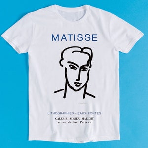 Henri Matisse Exhibition Poster Pubblicità Galerie Maeght a Parigi 1964 Art Meme Gift Funny Tee Style Gamer Cult Movie Music T Shirt K1073