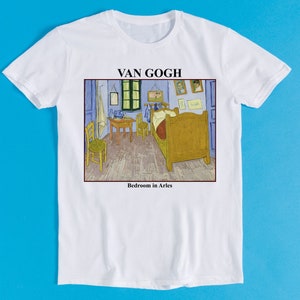 Van Gogh Bedroom in Arles Art Drawing  Meme Gift Funny Tee Style Unisex Gamer Anime Cult Movie Music T Shirt K1112