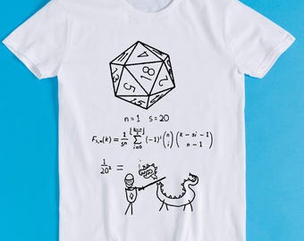 The Science of 20 Sided Dice DnD D20 Art Meme Gift Funny Tee Style Gamer Cult Movie Music T Shirt K1086