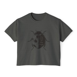 The Last Of The Bugs Ladybug Shirt - Women's Boxy Tee - Slightly Cropped Tee image 4