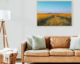 Download digitale - Fiori di senape selvatica vicino a Sunset Point in Arizona - Download istantaneo di foto - Wall Art stampabile