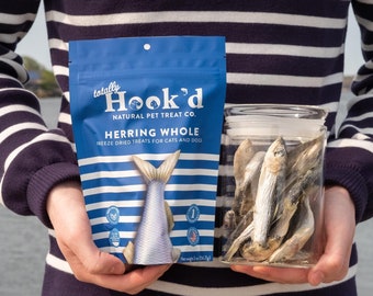 Totally Hook'd Herring Pet Treats | 1-Ingredient & 100% Natural Freeze-Dried