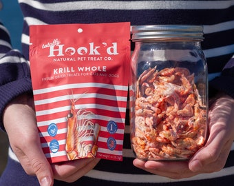 Totally Hook'd Krill Pet Treats | 1-Ingredient & 100% Natural Freeze-Dried