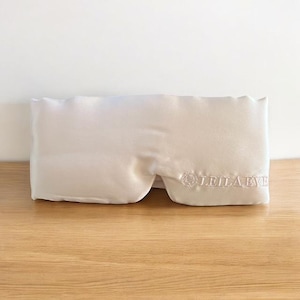 100% Mulberry Silk Sleep Mask | Luxury Eye Mask for Sleep & Travel | White Gift Box |  luxury bridal gift| Light Pink|  Leila Eve London