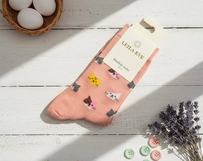 Featured listing image: Ladies Bamboo Socks UK 3-9 Eco-Friendly  Leila Eve London, Sustainable Socks, Colourful Socks, Festive Bamboo Socks.