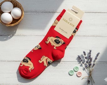 DOG Ladies Bamboo Socks UK 3-9 | Eco-Friendly & Comfortable | Leila Eve London, ,  Sustainable Socks, Colourful Socks, Christmas Gift.