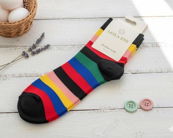 Ladies Bamboo Socks, Christmas Bamboo, Herringbone Socks, lilac socks, Colourful Socks.