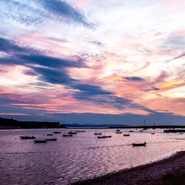 Scotland Findhorn Bay sunset sunrise fine art photo on premium paper sizes 8 x 10 to 40 x 90" canvas acrylic metal