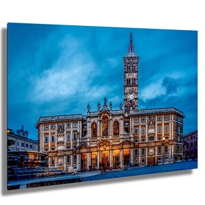 Burial church  Pope Francis 2025 People's Pope Santa Maria Maggiore fine art photo on paper canvas acrylic metal Rome souvenir St Mary Major