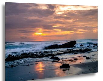 Sunset Beach Print: Costa Rica Tropical Scene - Coastal Photography