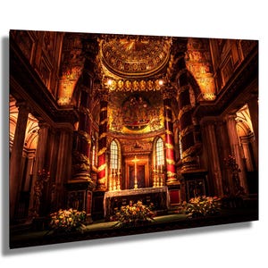 Altar of Church burial  Pope Francis 2025 People's Pope Santa Maria Maggiore fine art photograph on paper canvas acrylic metal Rome souvenir