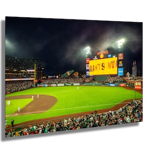 Oracle Park San Francisco Giants Baseball Stadium Wall Art SF Giants Sunset Decor Sports Photography Housewarming Gift