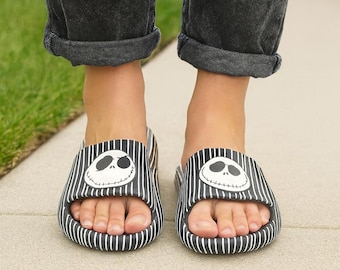 Sandalias Jack Skellington para hombre, tallas 11 y 12 (Nuevo Testamento)
