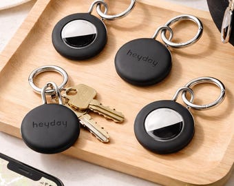 Juego de 4 soportes para AirTag Heyday, color negro