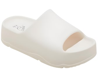 Cat & Jack Art Class Slides Kids Size 1 New NWT White Sandals