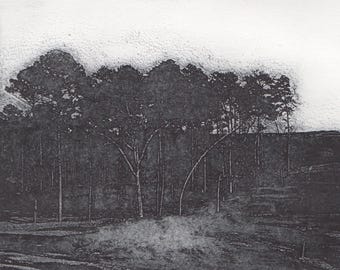 Gravure Gravure Originale Paysage