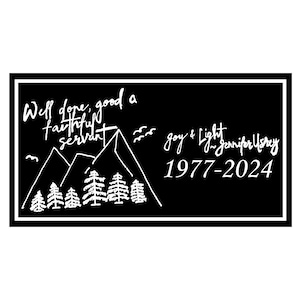 Custom Handwriting & Drawing Plaque, Personalized Metal Plaque, Memorial, Sign, or Wall Hanging in Multiple Sizes, Bench Plaque