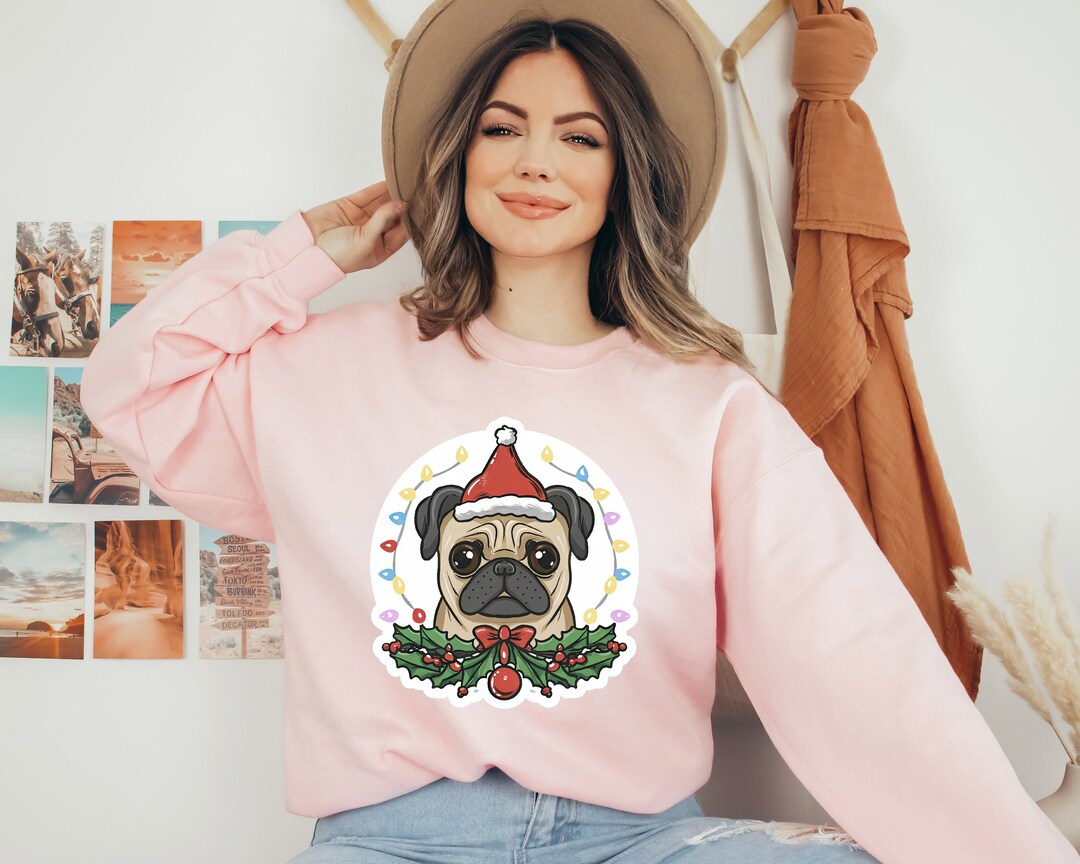Christmas Pug Sweater, Cute Pug Christmas Sweater, Pug Lover Gift