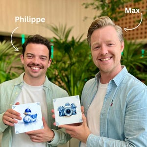 a couple of men standing next to each other