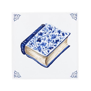 Delft Blue Ceramic Tile: Book | Modern Dutch Design, Handcrafted Ceramic Art, Unique Home Decor & Gift, Traditional Charm