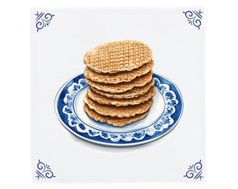 Delft Blue Ceramic Tile: Traditional Dutch Design (11-20 cm Sizes)