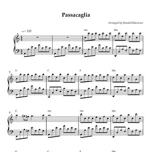 Passacaglia (Handel / Halvorsen) - Piano Sheet Music