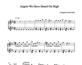 Angels We Have Heard On High - Piano Sheet Music