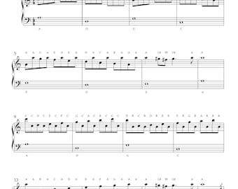 Passacaglia Easy Piano Sheet Music (Handel / Halvorsen) | PDF + MP3 | Easy Classical Arrangement