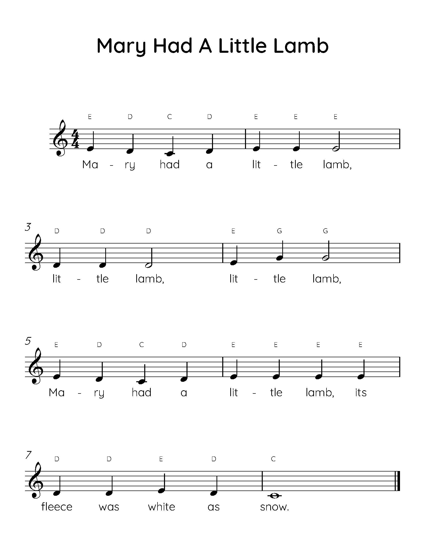 100 Easy Piano Songs For Beginners Beginner friendly Sheet Music PDF 