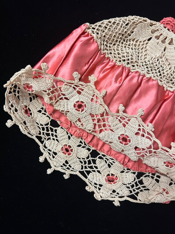 Vintage late 1800s Victorian Night Sleep Cap in Water… Gem