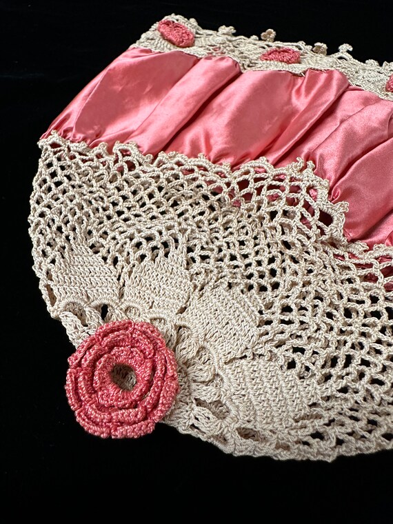 Vintage late 1800s Victorian Night Sleep Cap in Water… Gem