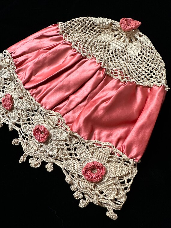 Vintage late 1800s Victorian Night Sleep Cap in Water… Gem