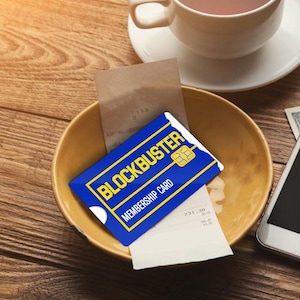 Blockbuster Credit Card Skin: Nostalgic Movie Lover Gift