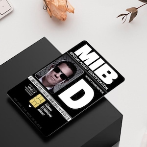 MIB Movie Credit Card Skin - Personalize Your Bank Card - Made in Ireland
