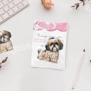 Haben Sie einen Shih Tzu Day Aufkleber, Super Kawaii Aufkleber! Laptop, Planer, Handyhülle, Sticker