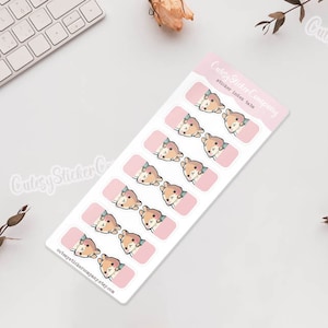 Cute Bunny Tabs - Cute Index Card Divider Stickers, Organisation Storage, Card Making, Storage, Index