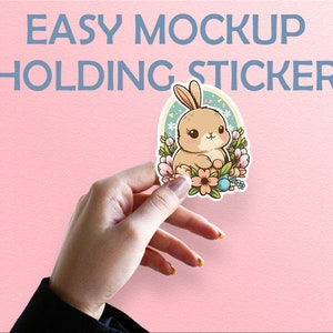 Canva Sticker Mockup Template: Instagram Post & Story (Digital Download)