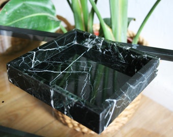 Square Marble Tray, Marble Storage Tray for Home, Tray for Bathroom/Kitchen/Vanity/Perfume, Marble for display, Big new year sale