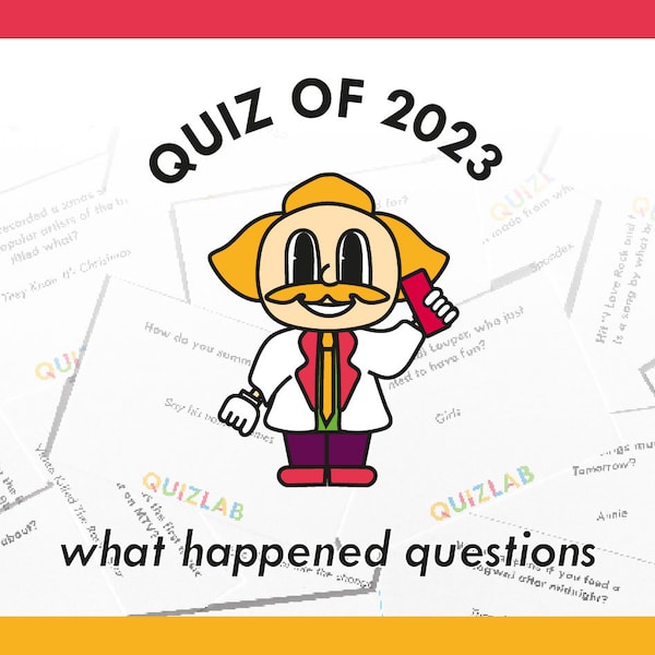 2023 Year Quiz | Year In Review Questions | Pop Culture Quiz | Cut and Play New Year Questions