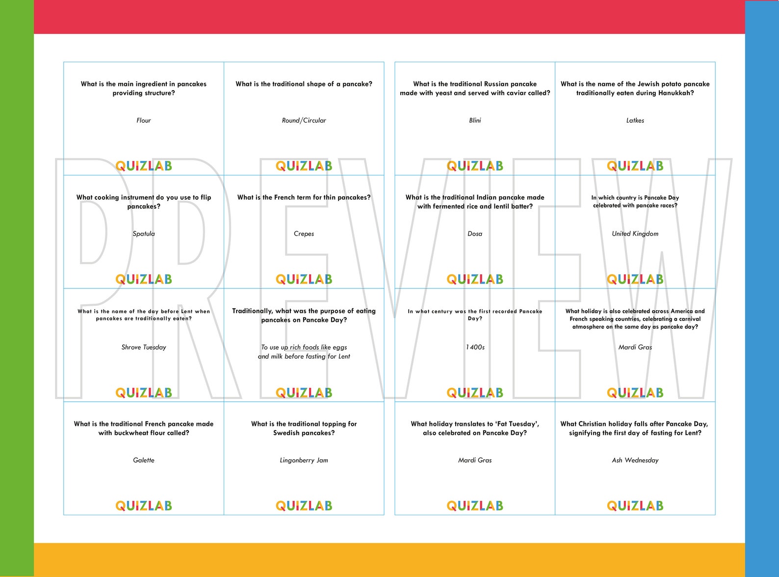 Pancake Day Quiz Pancakes Trivia Questions Culture and Tradition Quiz