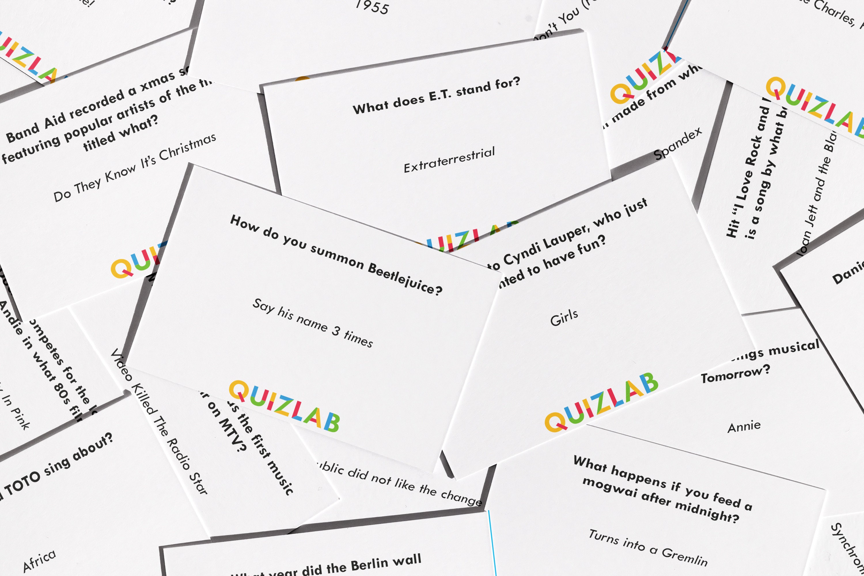 80s Quiz Deck What Happened in the 80s Family Quiz of the Decades 80s