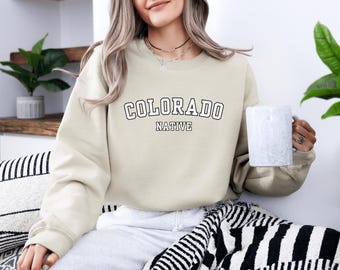 Colorado-sweatshirt, Colorado-cadeau, Colorado Native, Colorado Local, Colorado-sweater, Colorado-cadeaus, Colorado-liefhebber, sweatshirt staat