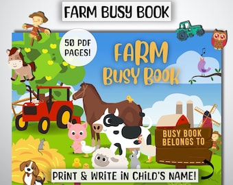 Farm Animals Busy Book: Preschool Learning Activities (PDF)