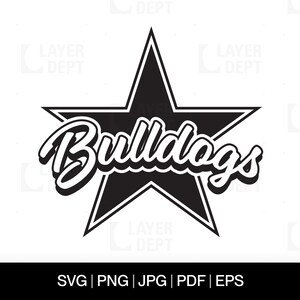 Bulldog Svg Bulldog Shirt Svg Bulldog Football School Mascot Bulldog Svg School Spirit Dog Mascot Svg Bulldog Shirt Png Bulldog Spirit Svg
