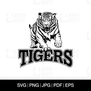 Tiger Svg Tiger Shirt Svg Tiger Football School Mascot Tiger Svg School Spirit Tiger Mascot Svg Tiger Shirt Png Tiger Spirit Svg Design File